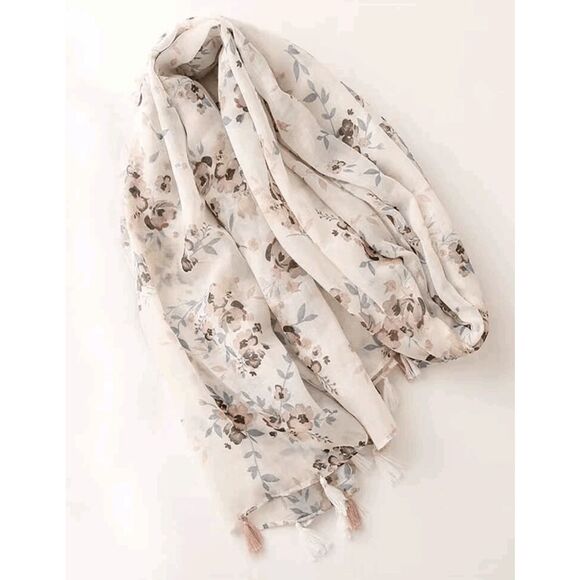 2/$30 Ladies Gorgeous Floral Scarf - Picture 2 of 7